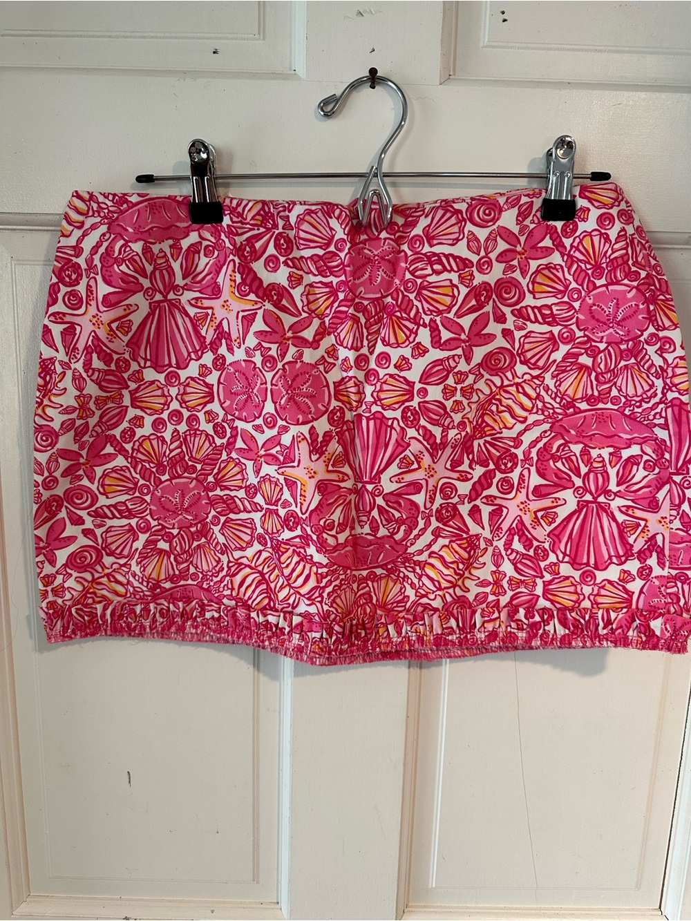 Lilly Pulitzer Pink Shell-Print Mini Skirt
